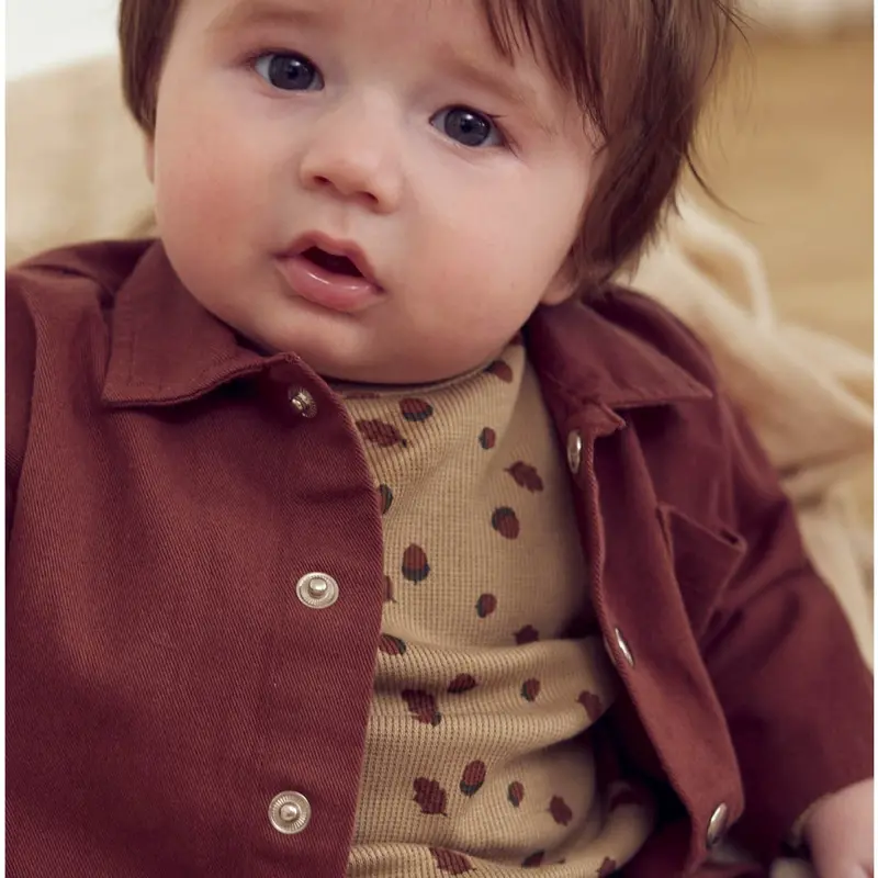 Müsli Beige/ Root/ Deep Green Acorn L/S Body 2