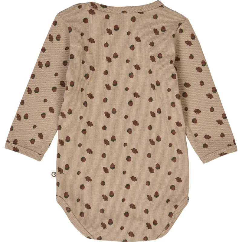Müsli Beige/ Root/ Deep Green Acorn L/S Body 3