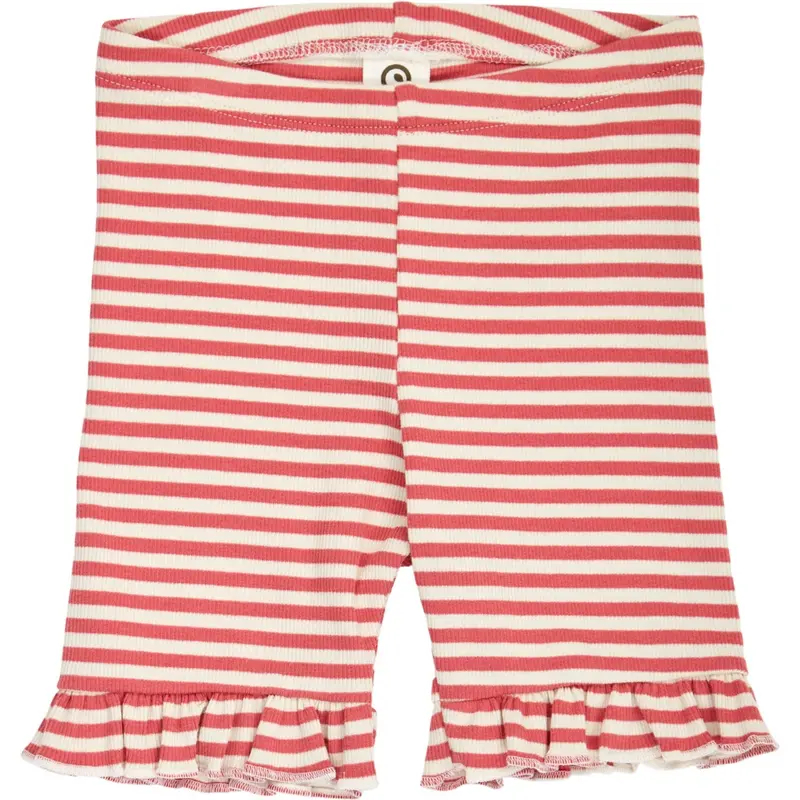 Müsli Mineral Red/ Tofu Rib Stripe Flæse Shorts 1