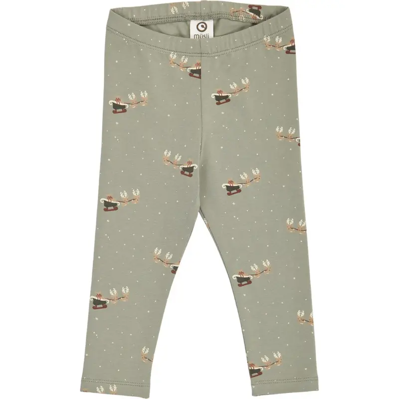 Müsli Shadow/ Deep Green/ Balsam Cream Christmas Leggings Baby 1