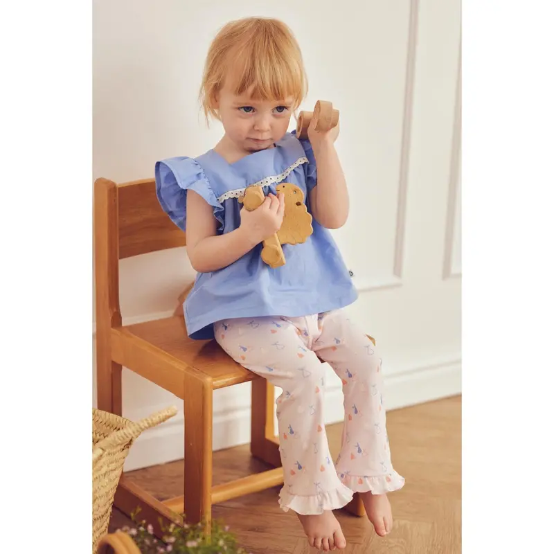 Müsli Shell Blue Poplin Flæse S/S T 5
