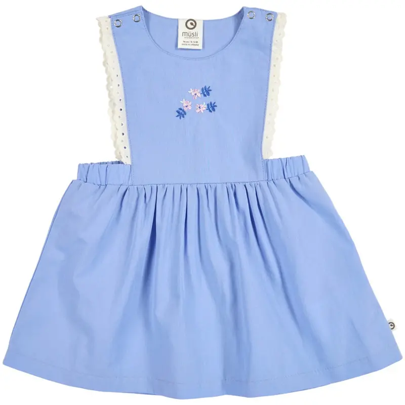 Müsli Shell Blue Spring Pinafore Kjole Baby 1