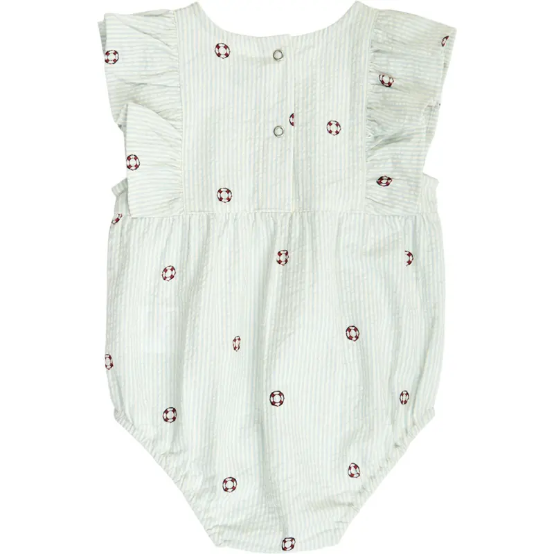 Müsli Tofu/ Ocean/ Mineral Red Seersucker Stripe Flæse S/S Body 2