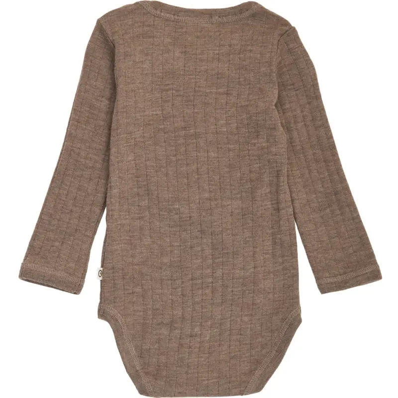 Müsli Walnut Melange Woolly Rib L/S Body 2