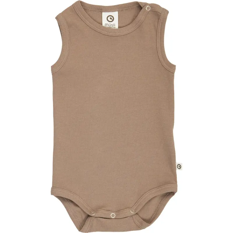 Müsli Walnut Rib Sleeveless Body 1
