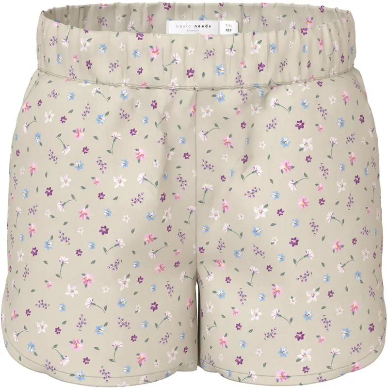 Name It Almond Milk Cute Flowers Nkfvinaya Shorts Ffff Noos 1