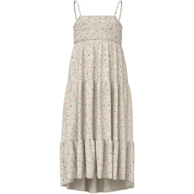 Name It Almond Milk Cute Flowers Nkfvinaya Strop Maxi Kjole 1