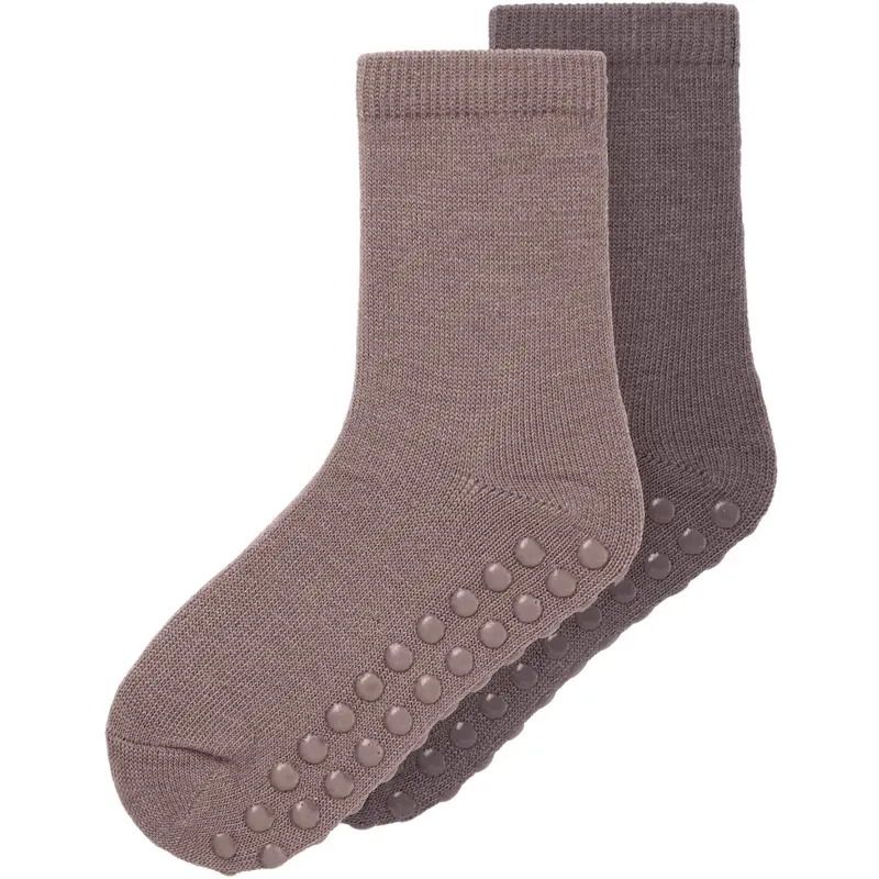 Name It Antler Nmfwak Wo/Bl 2P Strømper W/Non Skid 1