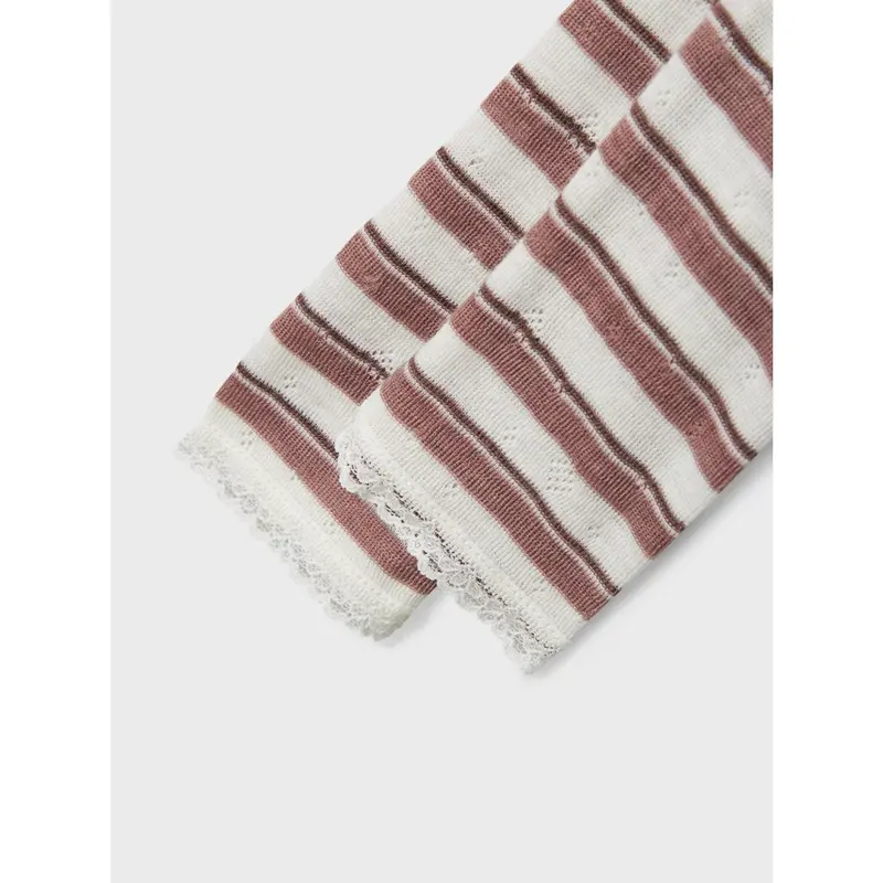 Name It Antler Snow White Nbfwang Uld Needle Leggings Noos 3