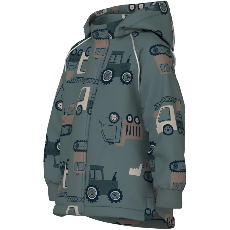 Name It Balsam Green Machines Nmmalfa08 Softshell Jakke Aop Fo 2
