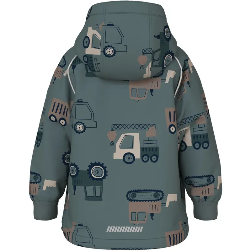 Name It Balsam Green Machines Nmmalfa08 Softshell Jakke Aop Fo 3
