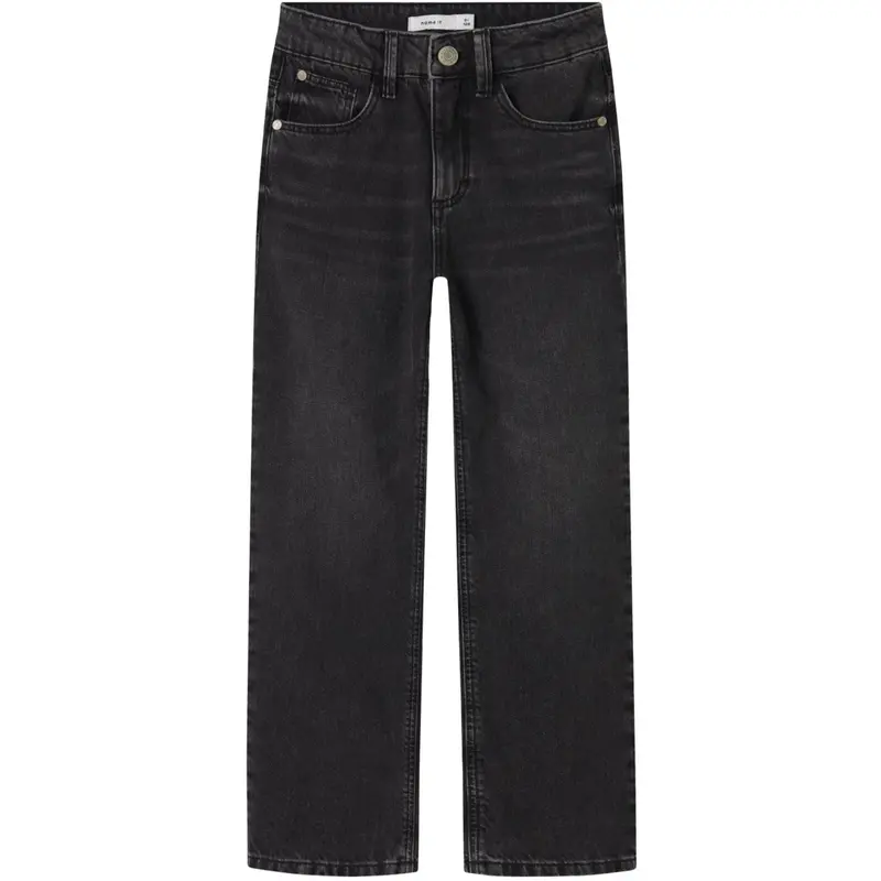 Name It Black Denim Nkfrose Hw Straight Jeans 9222-Rm Noos 1