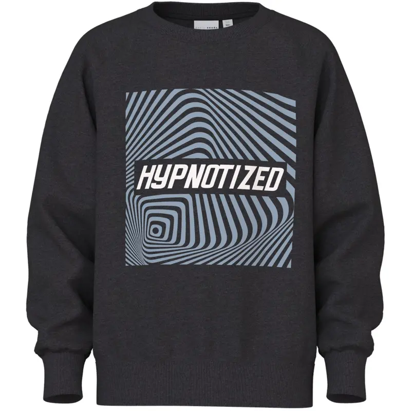 Name It Black Hypnotized Nkmvion Ls Nreg Sweat Unb 1