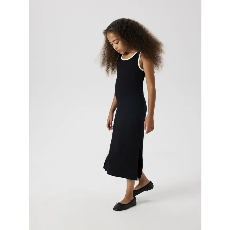 Name It Black Jally Slim Long Kjole 2