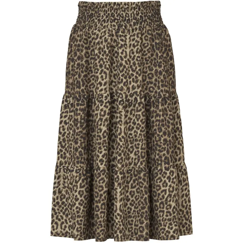 Name It Black Leopard Aop Vinaya Long Wide Nederdel 1
