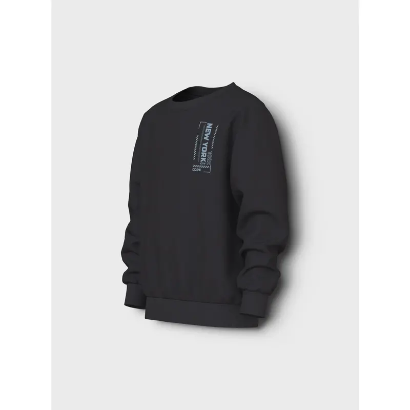 Name It Black New York 1982 Nkmvasha Ls Nreg Sweat Unb 2