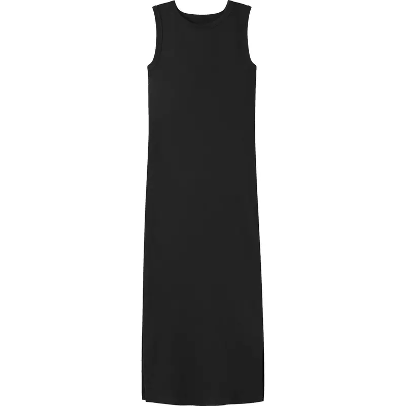 Name It Black Nkfnakal Sl Slim Maxi Kjole Noos 1