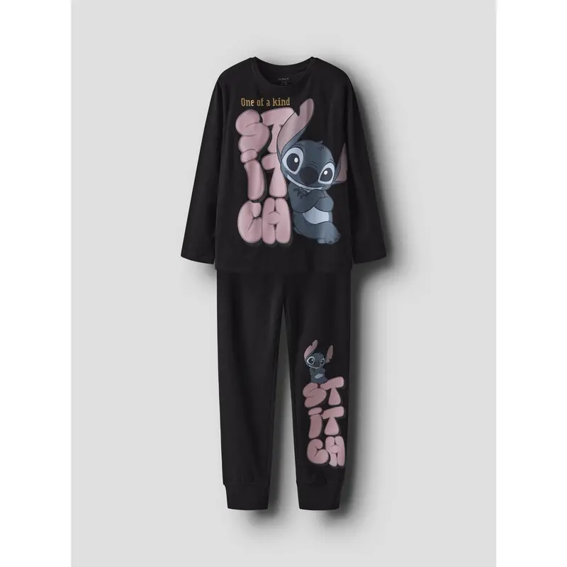 Name It Black Nkfolina Stitch Ls Natsæt Wdi 4