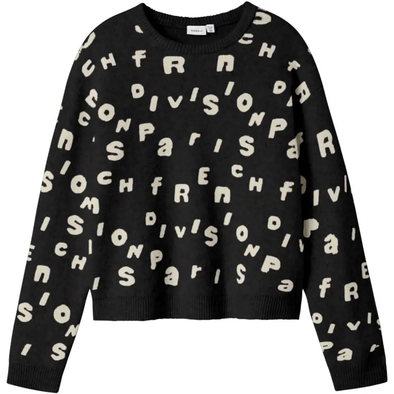 Name It Black Nkfoline Ls Strik Bf 1