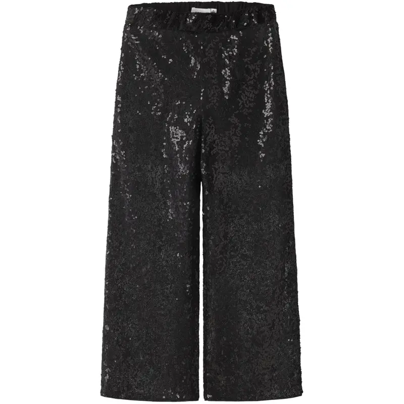 Name It Black Nkfrokia Wide Lace Bukser 1