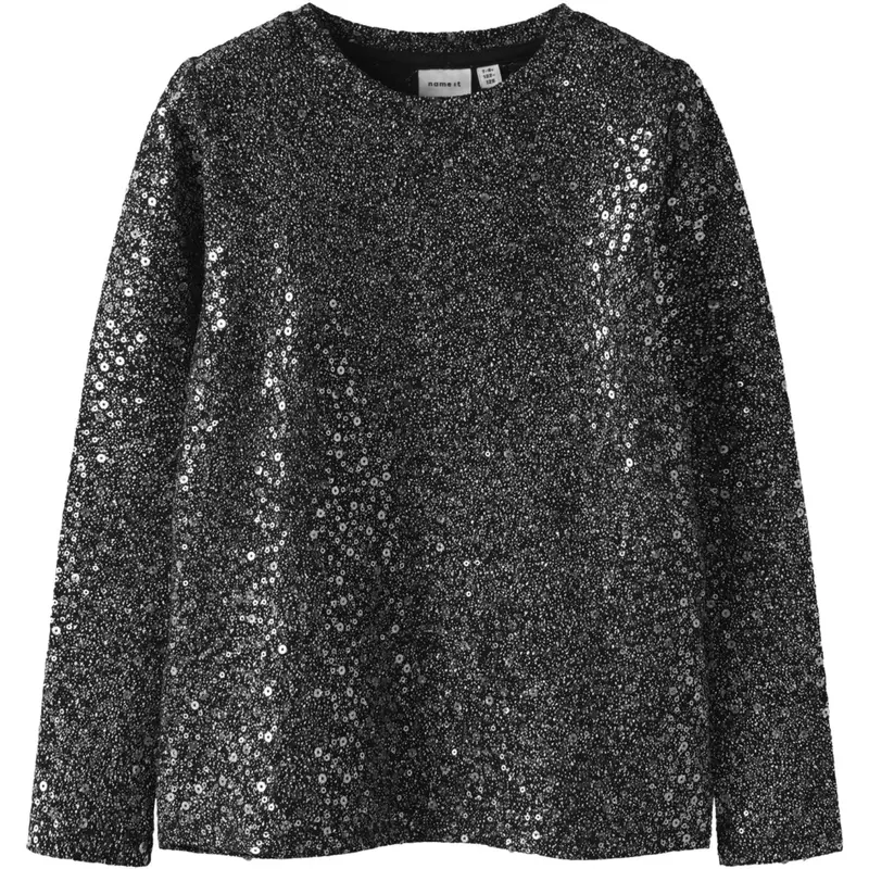Name It Black Nkfsura Ls Top 1
