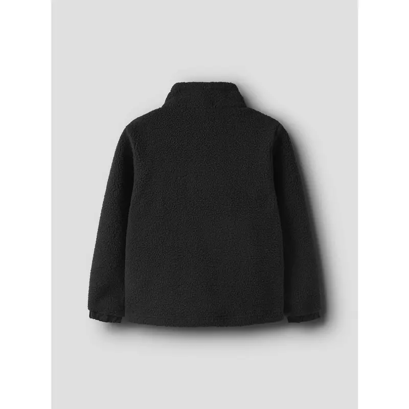 Name It Black Nkmmiller Sherpa Jakke 4