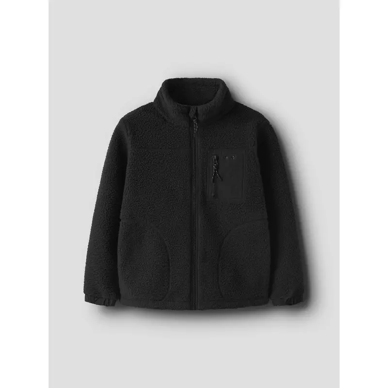 Name It Black Nkmmiller Sherpa Jakke 5
