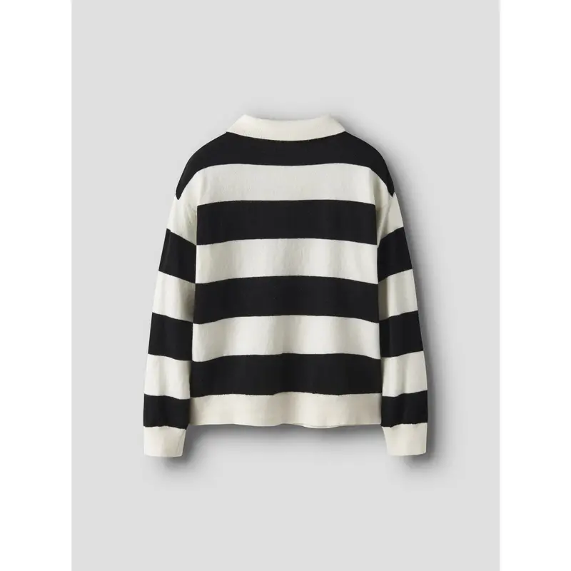 Name It Black Nkmobert Ls Loose Strik Polo 2