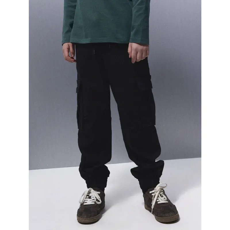 Name It Black Nkmskoma Rlx Cargo Sweat Bukser Bru 3