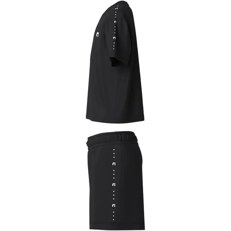 Name It Black Nkndemu Ss Nreg Shorts Sæt 2