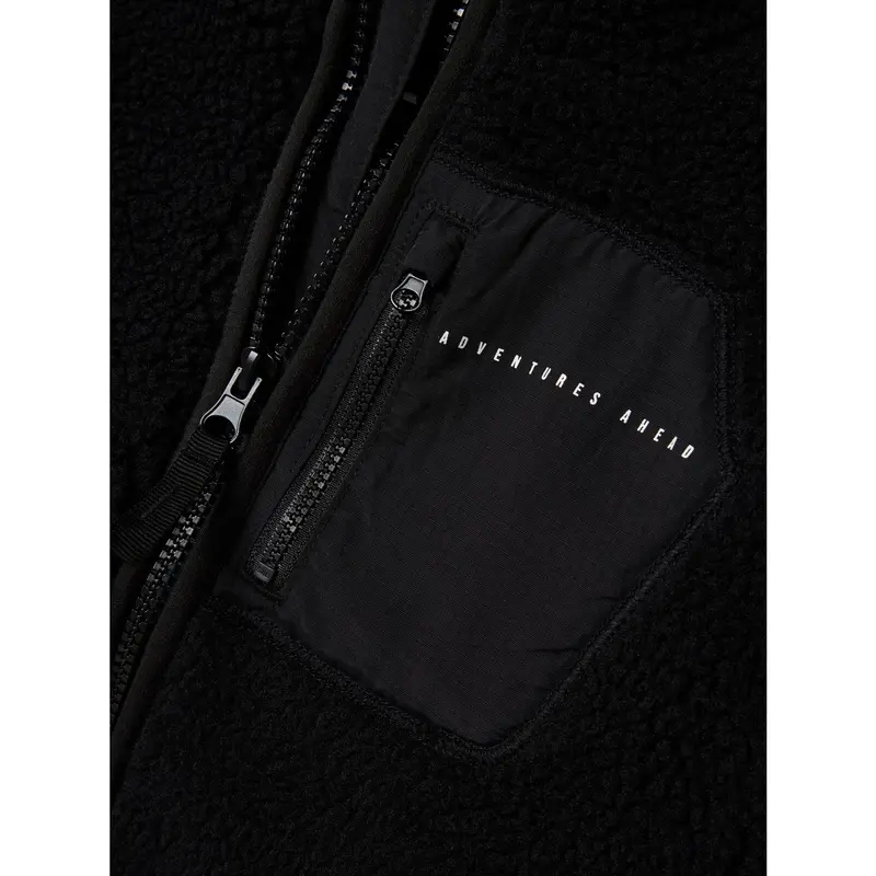 Name It Black Nknmattia Sherpa Jakke Pb 2