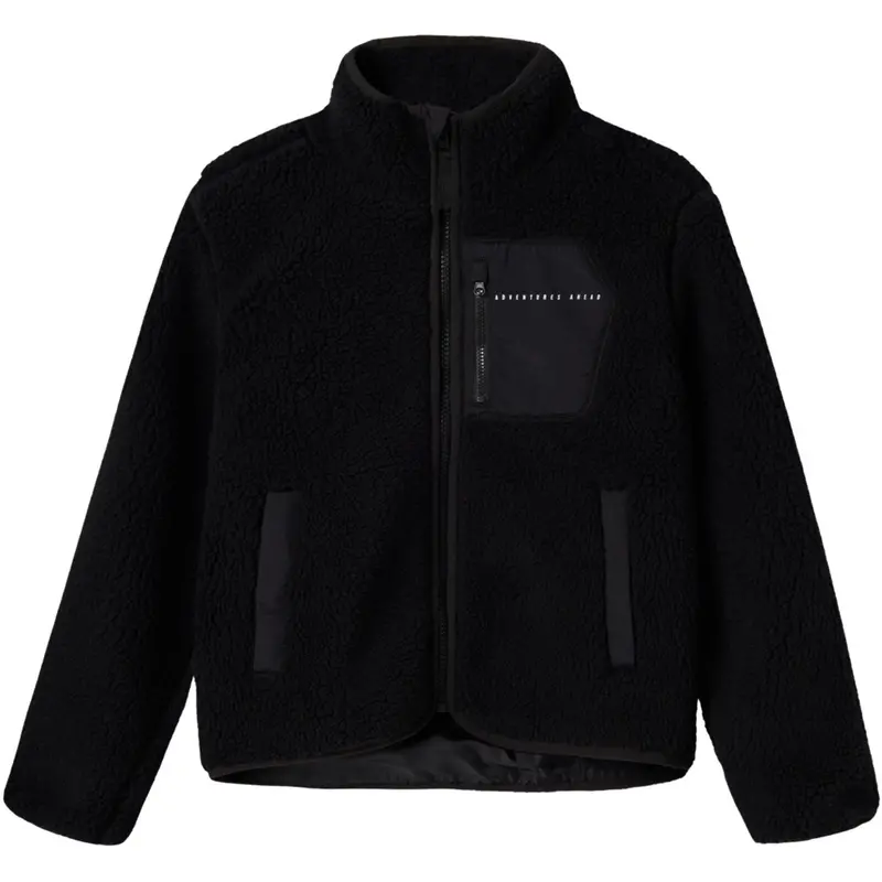 Name It Black Nknmattia Sherpa Jakke Pb 4