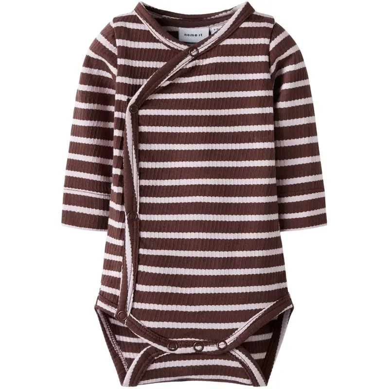 Name It Bleached Mauve Andorra Nbfkattie Ls Slå-Om Body 1