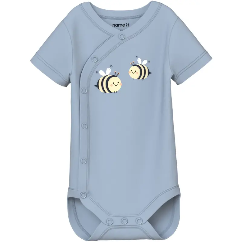 Name It Blue Fog Bee Nbmvacion Ss Slå-Om Body 1