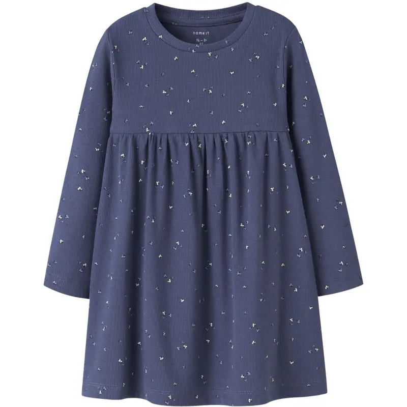 Name It Blue Indigo Nmfnelia Ls Kjole Pb 1