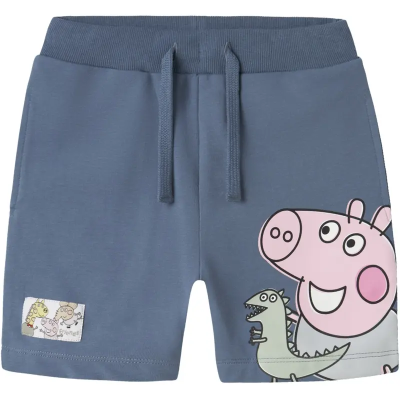 Name It Blue Mirage Art Peppa Pig Sweat Shorts 1