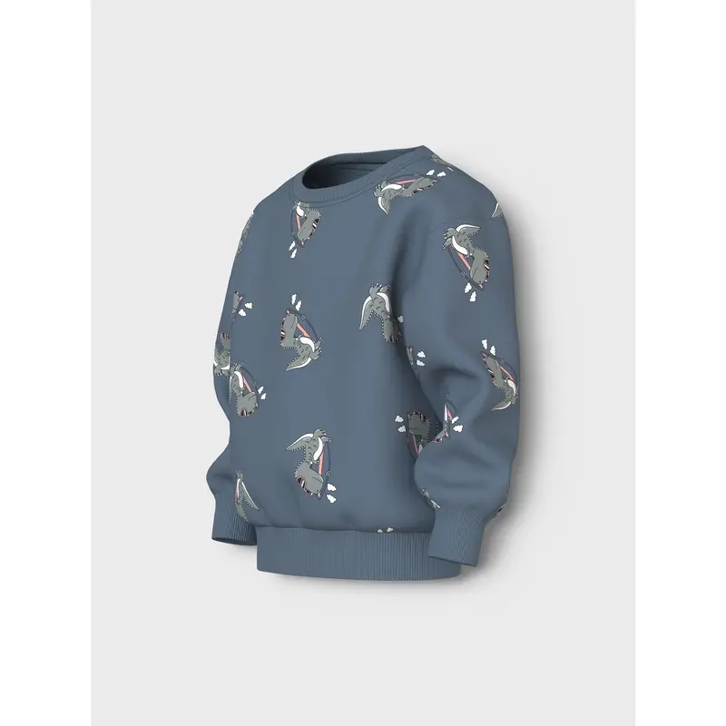 Name It Blue Mirage Dino Surf Vermo Aop Regular Sweatshirt 2