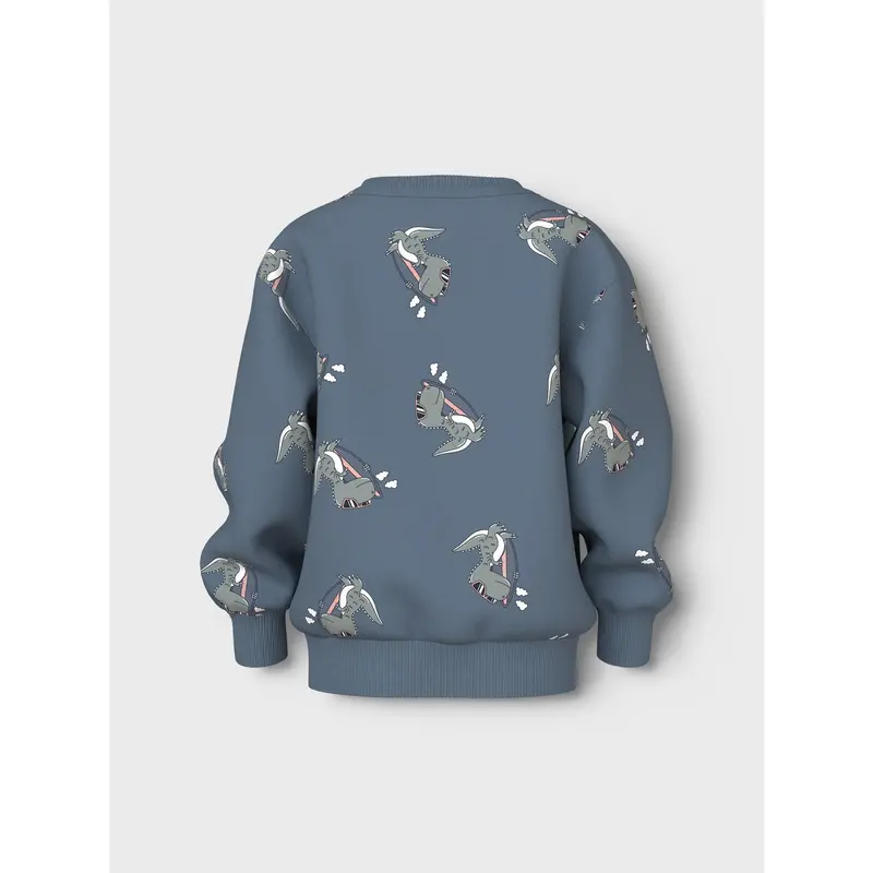 Name It Blue Mirage Dino Surf Vermo Aop Regular Sweatshirt 3
