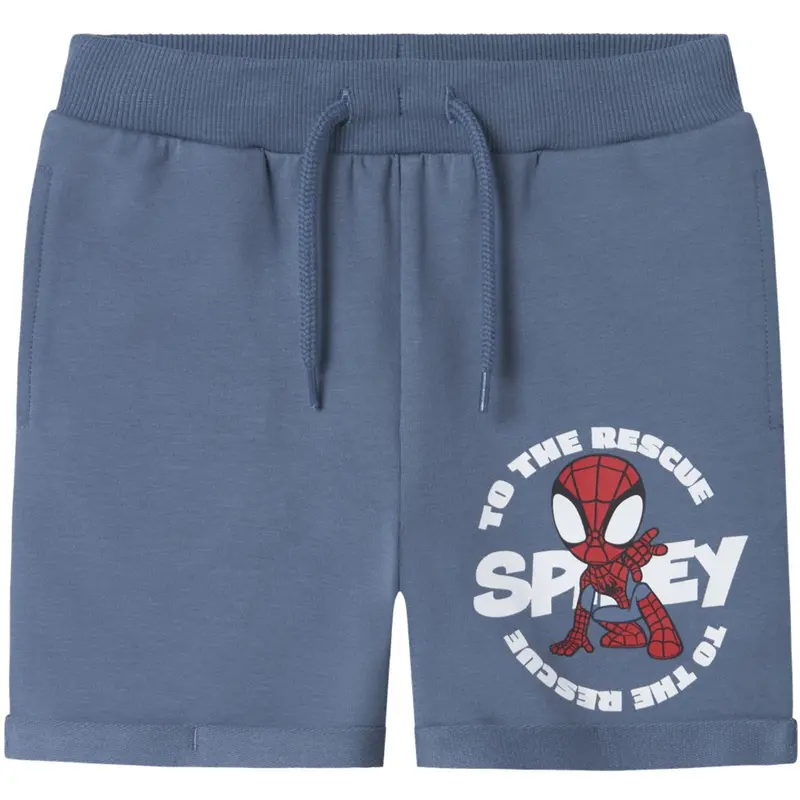 Name It Blue Mirage Mani Spidey Regular Sweat Shorts 1