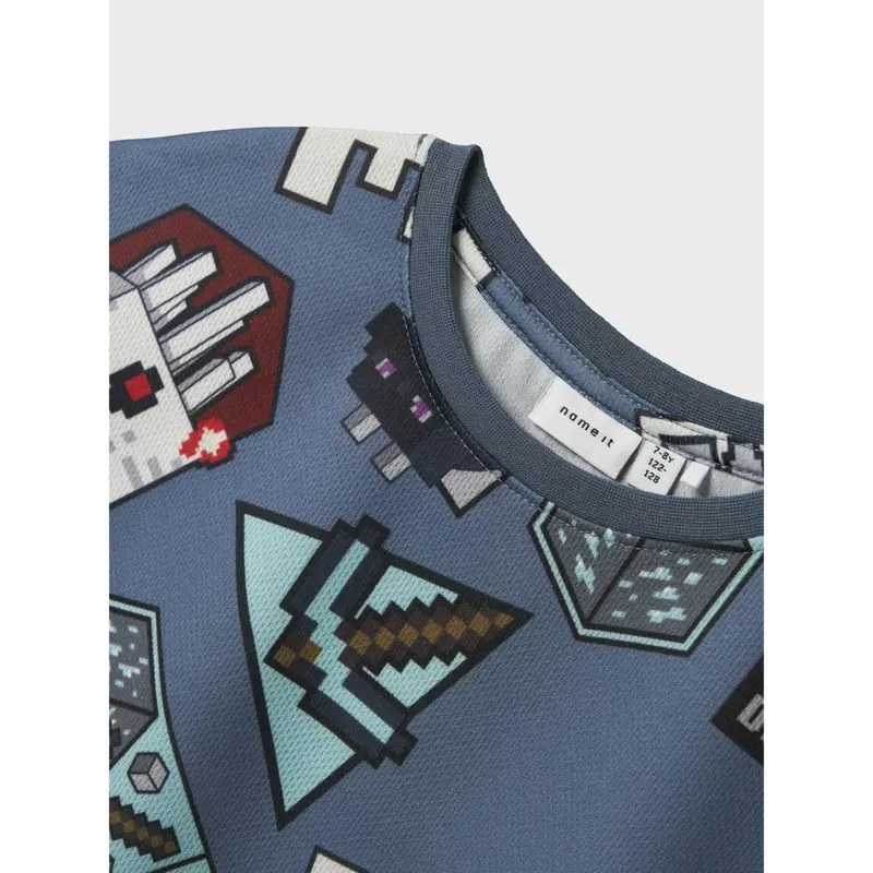 Name It Blue Mirage Map Minecraft Regular Poly T-Shirt 2