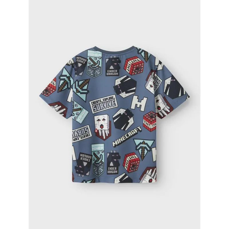 Name It Blue Mirage Map Minecraft Regular Poly T-Shirt 3