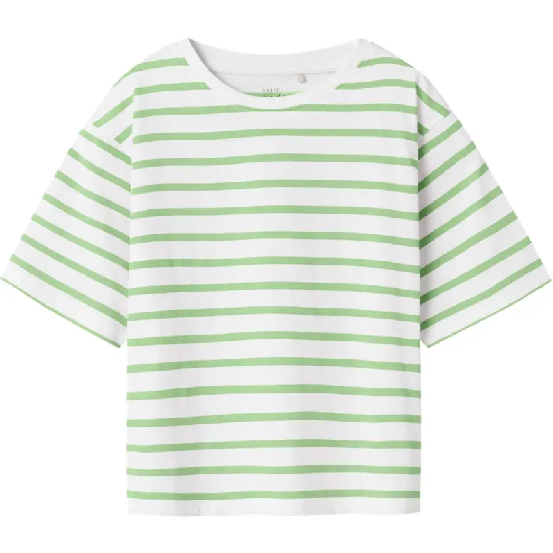 Name It Bright White Arcdian Green Nkfvitanni Ss Kort Rlx Top 1