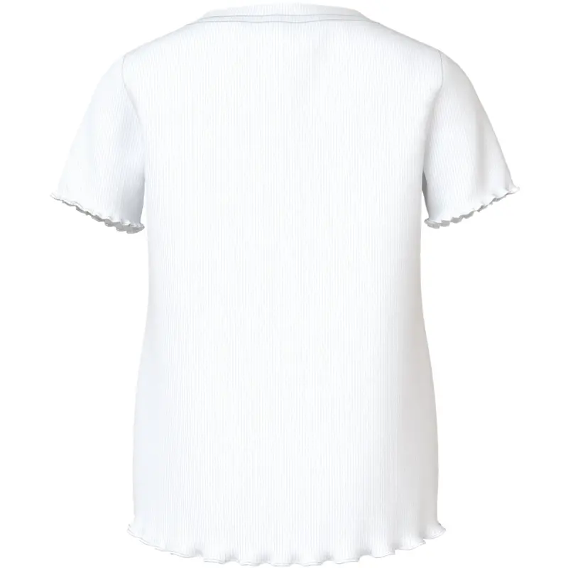Name It Bright White Butterfly Embroidery Nmfvivemma Ss Slim Top 3