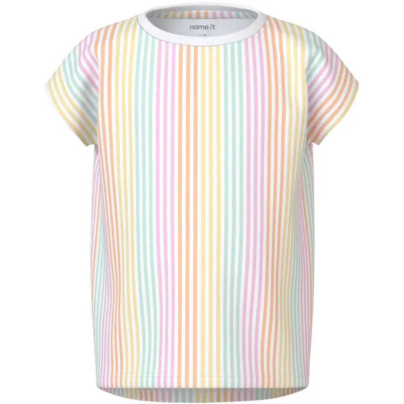 Name It Bright White Cool Stripe Nmfvigga Capsl Top 1