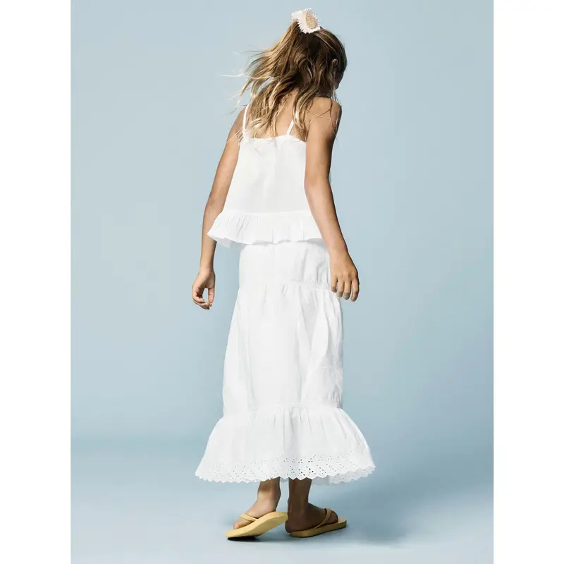 Name It Bright White Nkfhermala Long Nederdel 2