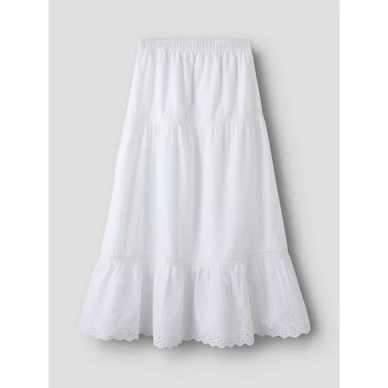 Name It Bright White Nkfhermala Long Nederdel 4