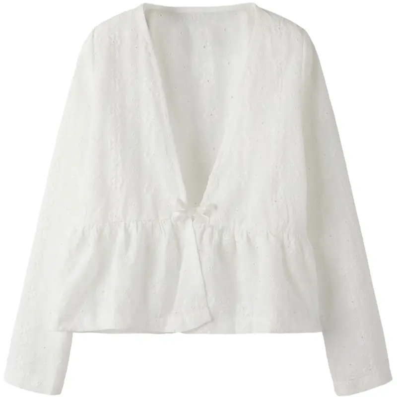 Name It Bright White Nkfkarlina Ls Skjorte 1