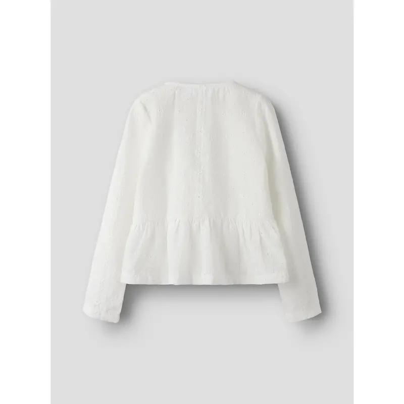 Name It Bright White Nkfkarlina Ls Skjorte 2