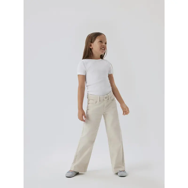 Name It Bright White Nkfnakal Ss Slim Top Noos 2