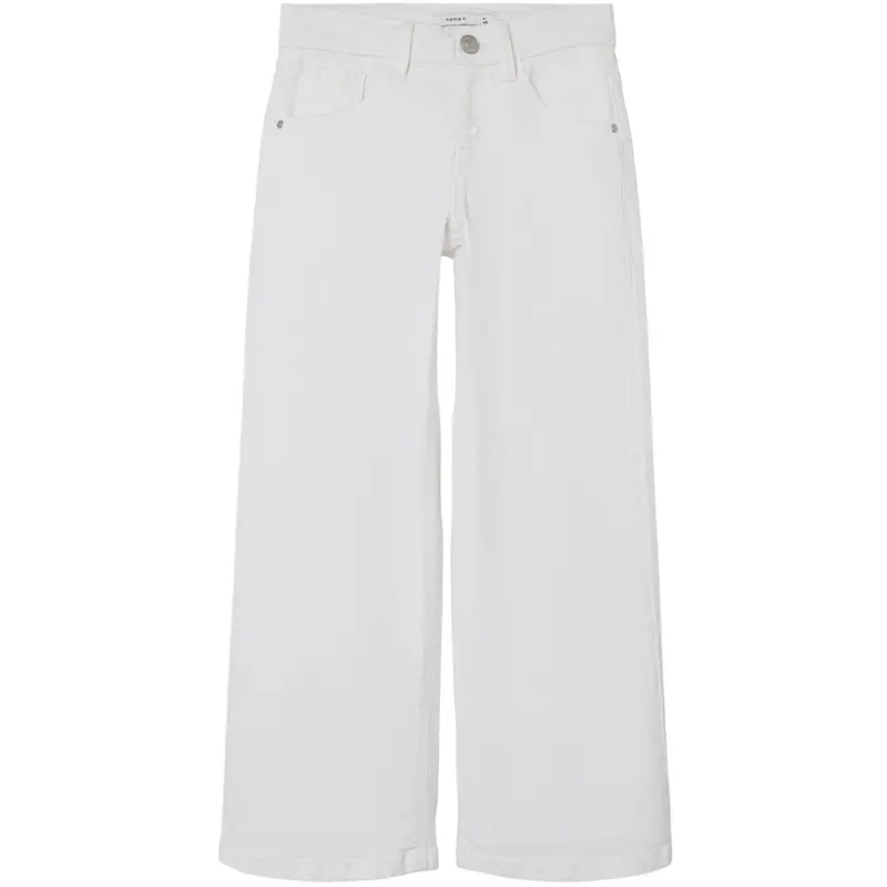Name It Bright White Nkfrose Wide Twi Bukser 1115-Tp Noos 1